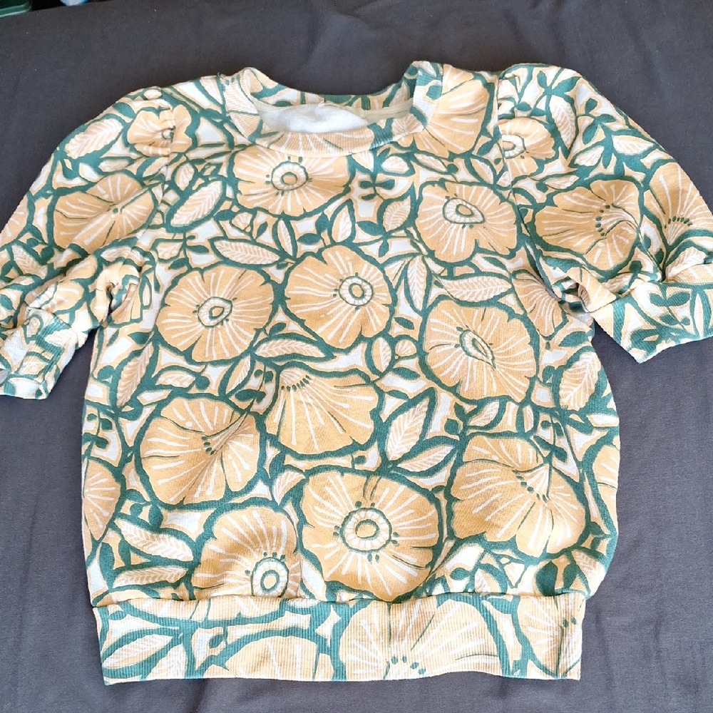 T.La Puffy Short Sleeve Sweatshirt